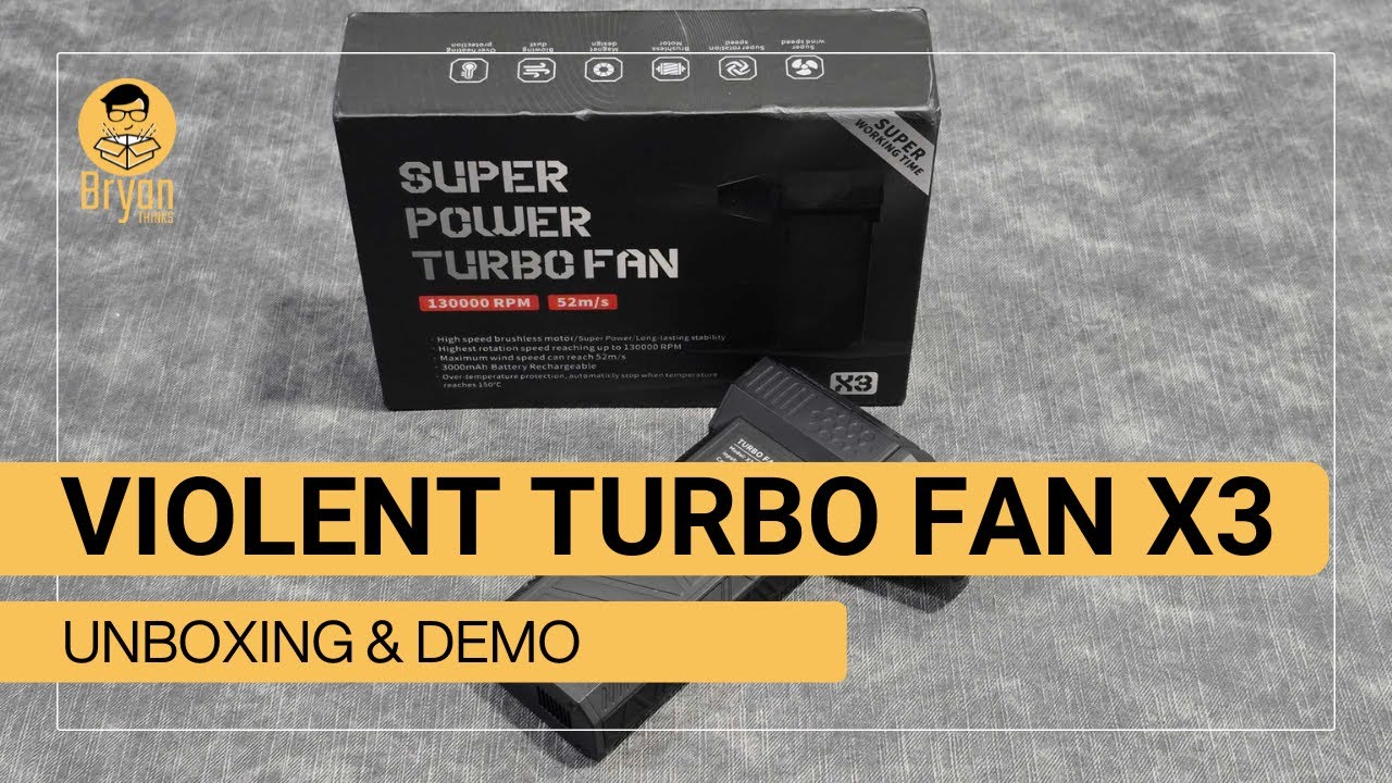 Unboxing the Violent Turbo Fan X3 | Powerful Mini Blower for Dust, Water, and Leaves (No Commentary)