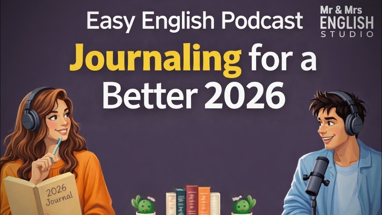 Easy English Podcast | Journaling for a Better 2026 | B1 Level