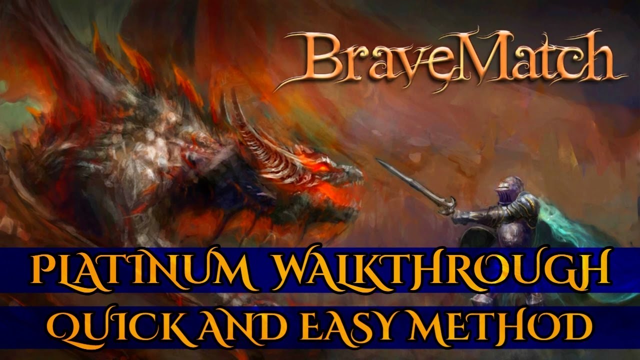 Brave Match - Platinum Walkthrough. Quick & Easy Method. Trophy Guide. PS4