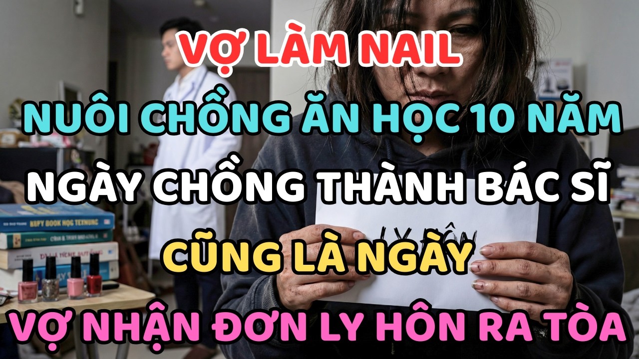 Vợ Làm Nail Nuôi Chồng Ăn Học 10 Năm: Ngày Chồng Thành Bác Sĩ Cũng Là Ngày Vợ Nhận Đơn Ly Hôn Ra Tòa
