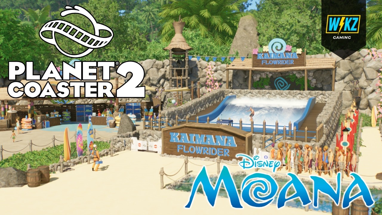 Добавление НОВОГО аттракциона WaveSim в Planet Coaster 2 | Аквапарк «Моана»