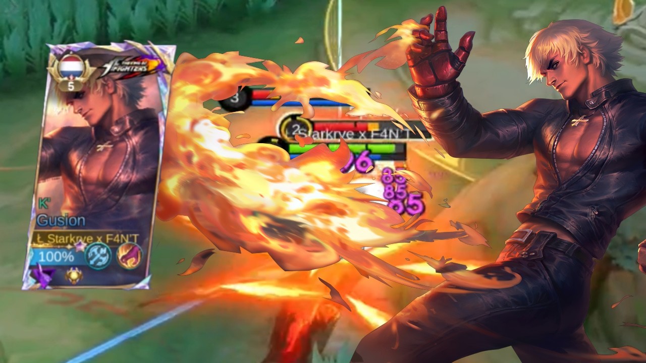 GUSION KOF SKIN IS FINALLY HERE!😱 (BEST EVER GUSION SKIN IS BACK!) -MLBB