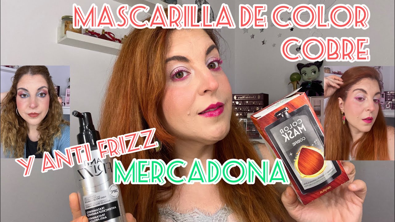 Cambio de look💄Mascarilla de color Cobre y Anti Frizz💋Mercadona