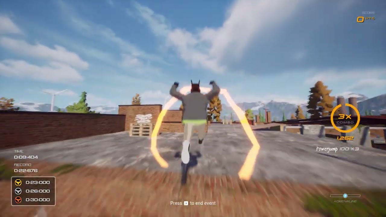 Me winning gold at parkour (Rooftops & Alleys The Parkour Game)