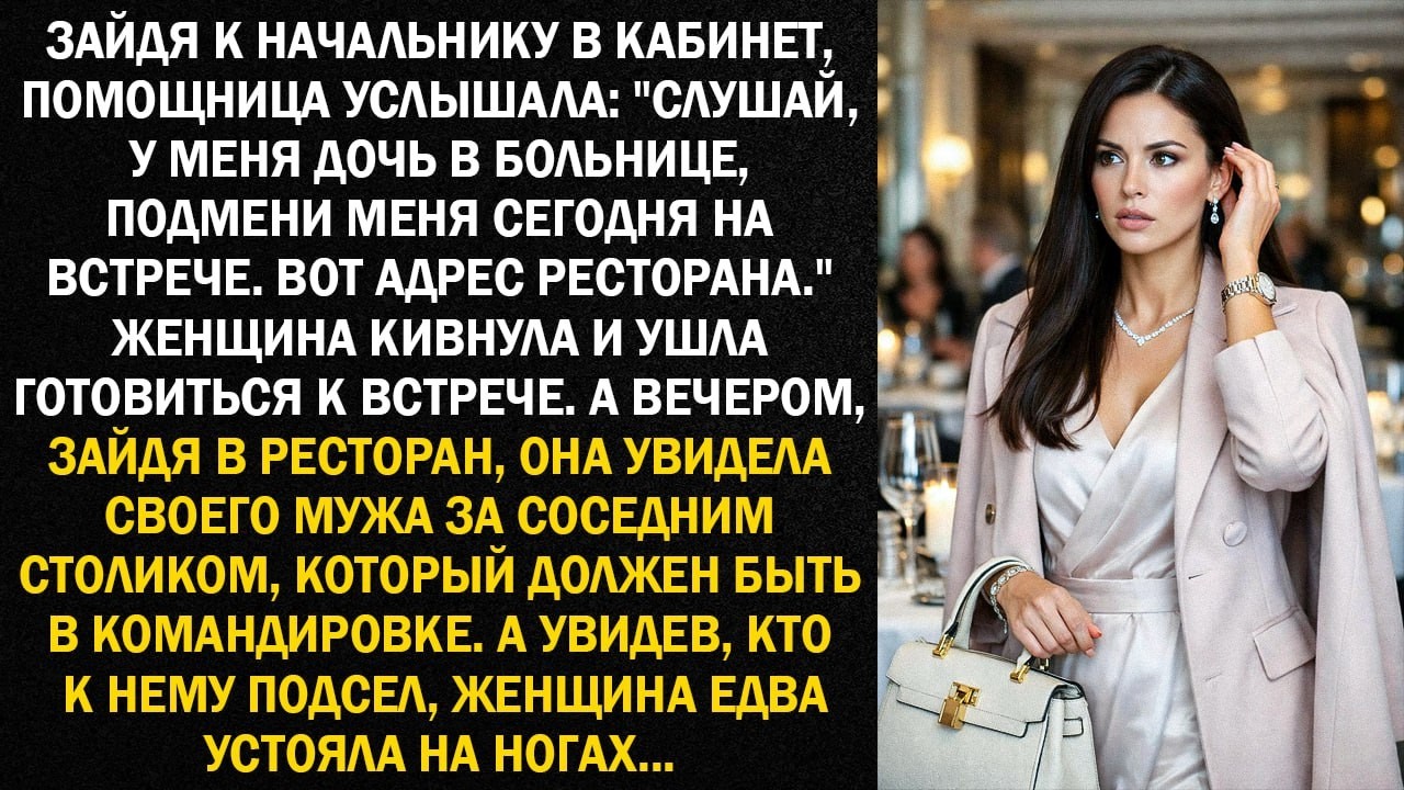 Зайдя к начальнику в кабинет, помощница услышала: 
