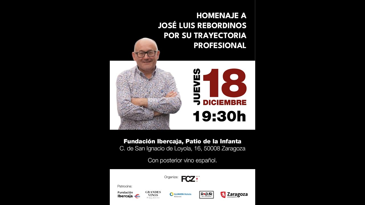 RECONOCIMIENTO A JOSÉ LUIS REBORDINOS (cierre Bodas Perla Festival Cine Zaragoza)