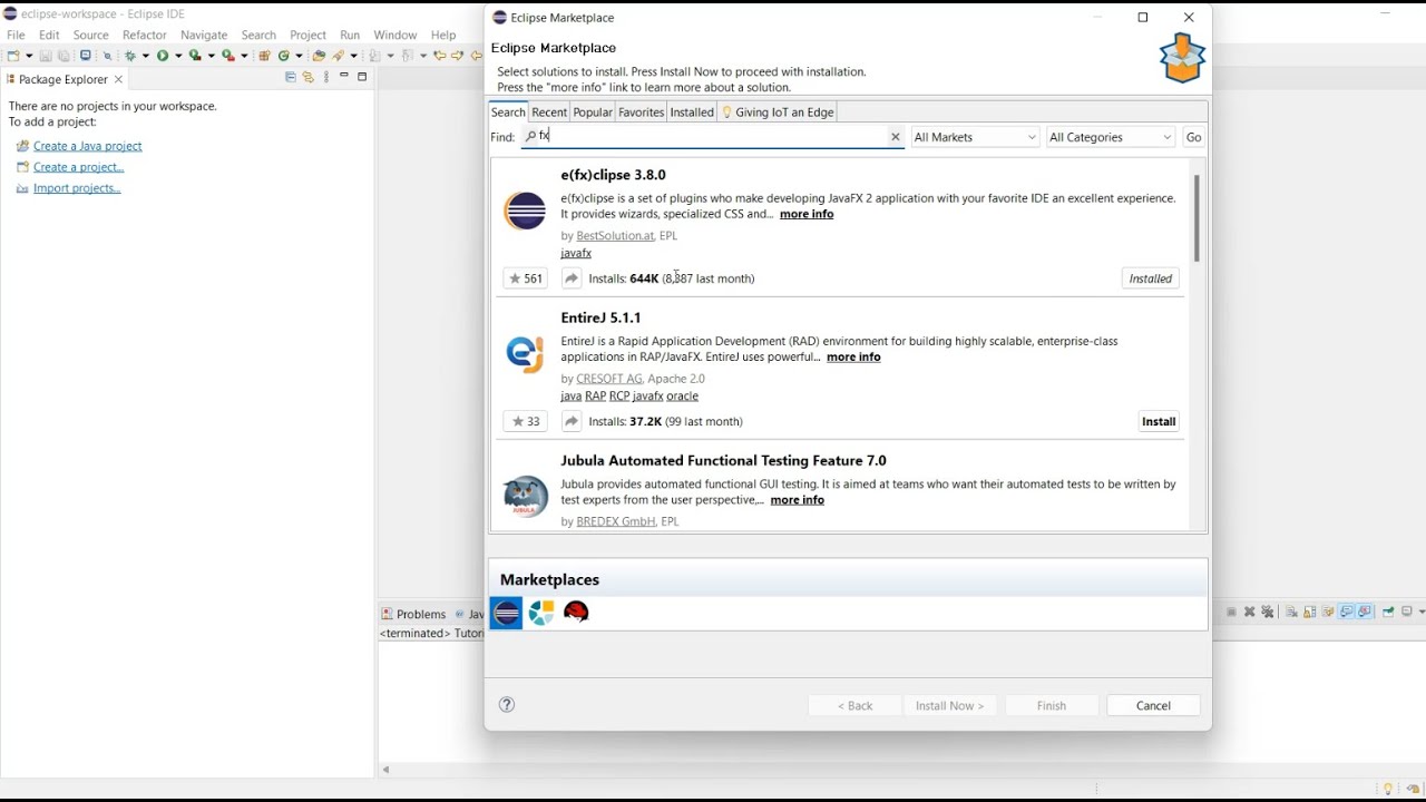 Установка и настройка JavaFX в Eclipse IDE (2022)