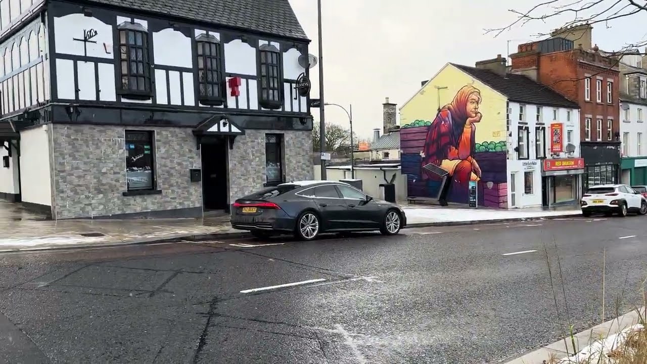 BANBRIDGE TOWN in NORTHERN IRELAND❄️4K (60fps)