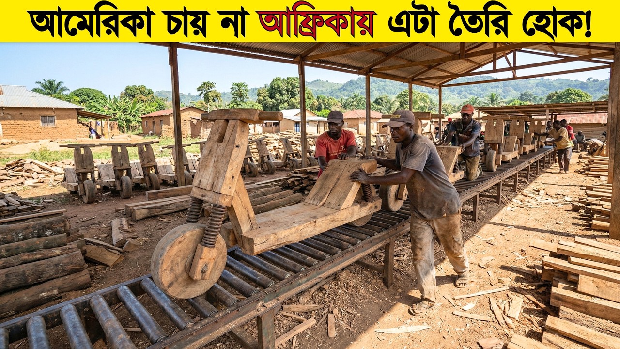 বিশ্বকে অবাক করে দিয়ে আফ্রিকা লাখ লাখ চুকুডু বানাচ্ছে! Africa’s Handmade Chukudu Technology