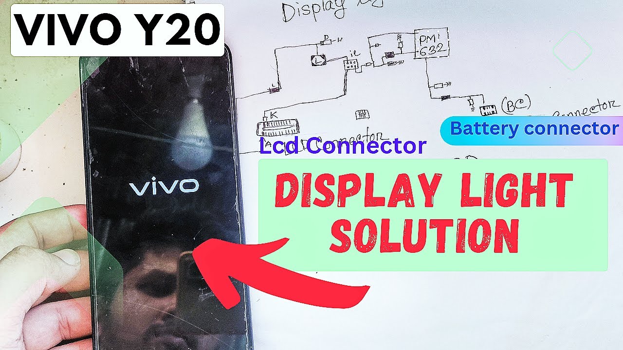 Vivo Y20 display Light Solution / how to repair vivo light solution / vivo y20 light jumper 2023
