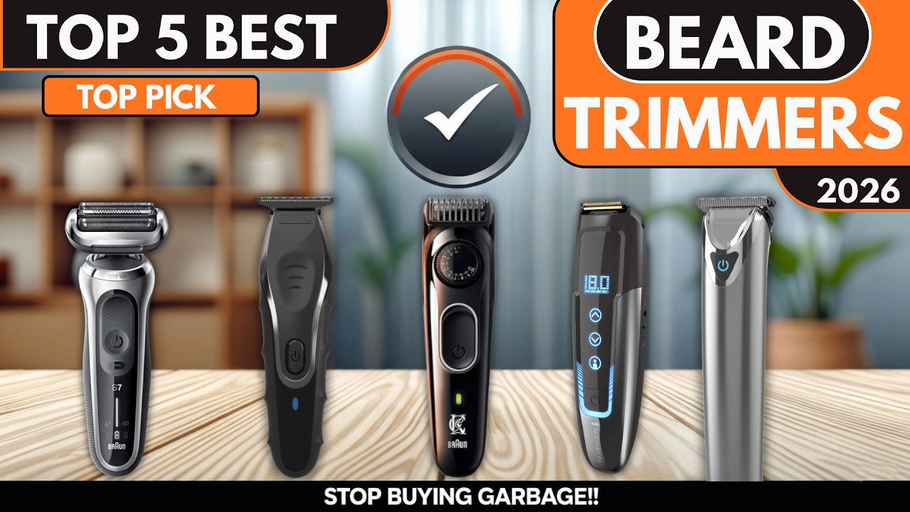 [Top 5] BEST Beard Trimmers in 2026 (Tested & Ranked)- “Watch Before You Buy!”