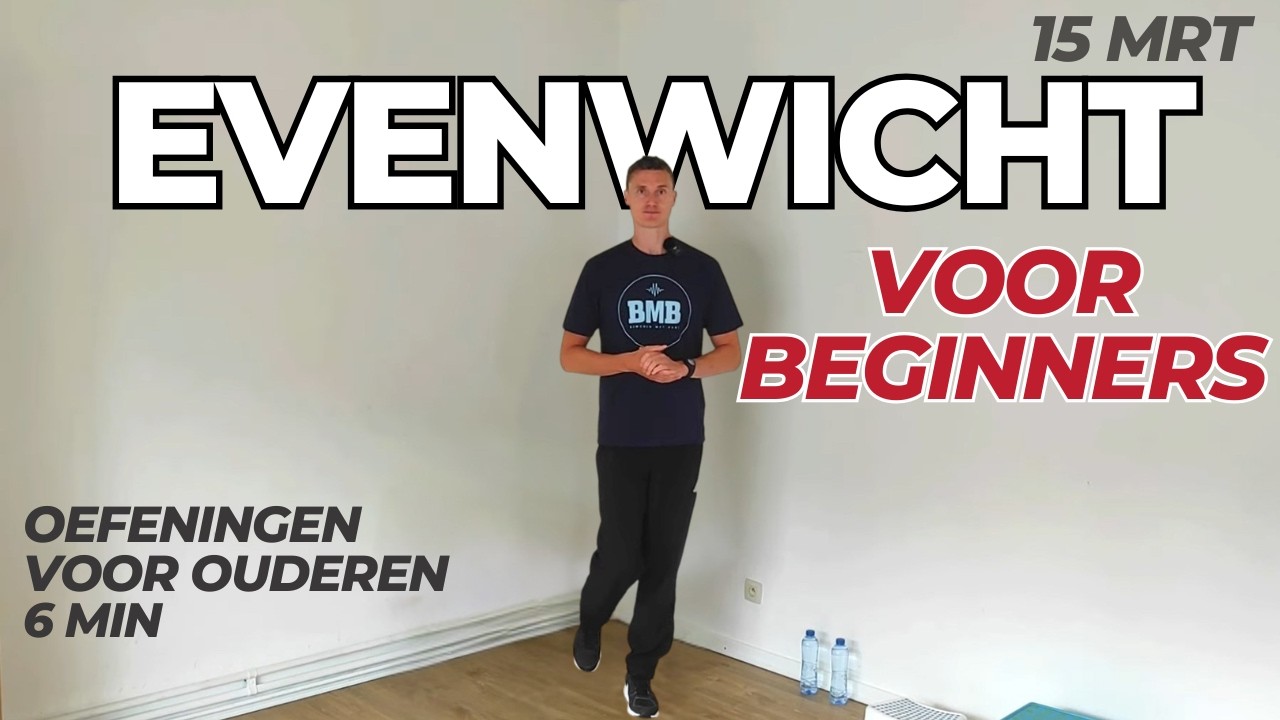 Verbeter je evenwicht in 6 minuten: eenvoudige oefeningen voor beginners.