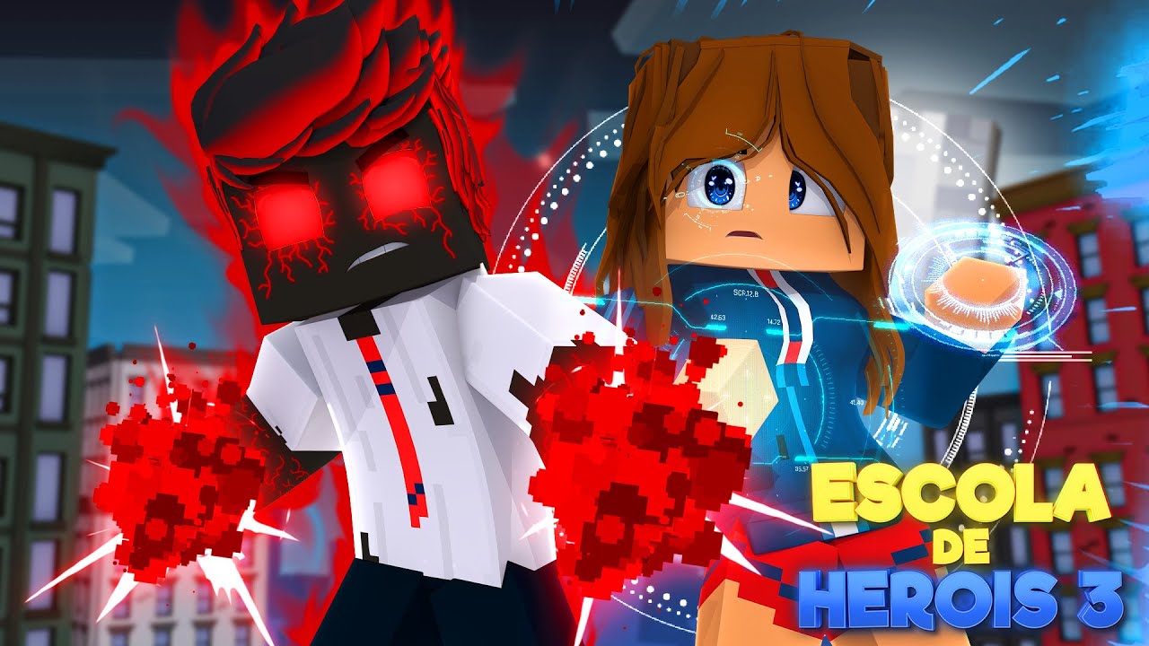 Minecraft: ESCOLA DE HEROIS 3 (O PODER FINAL) - FILME COMPLETO