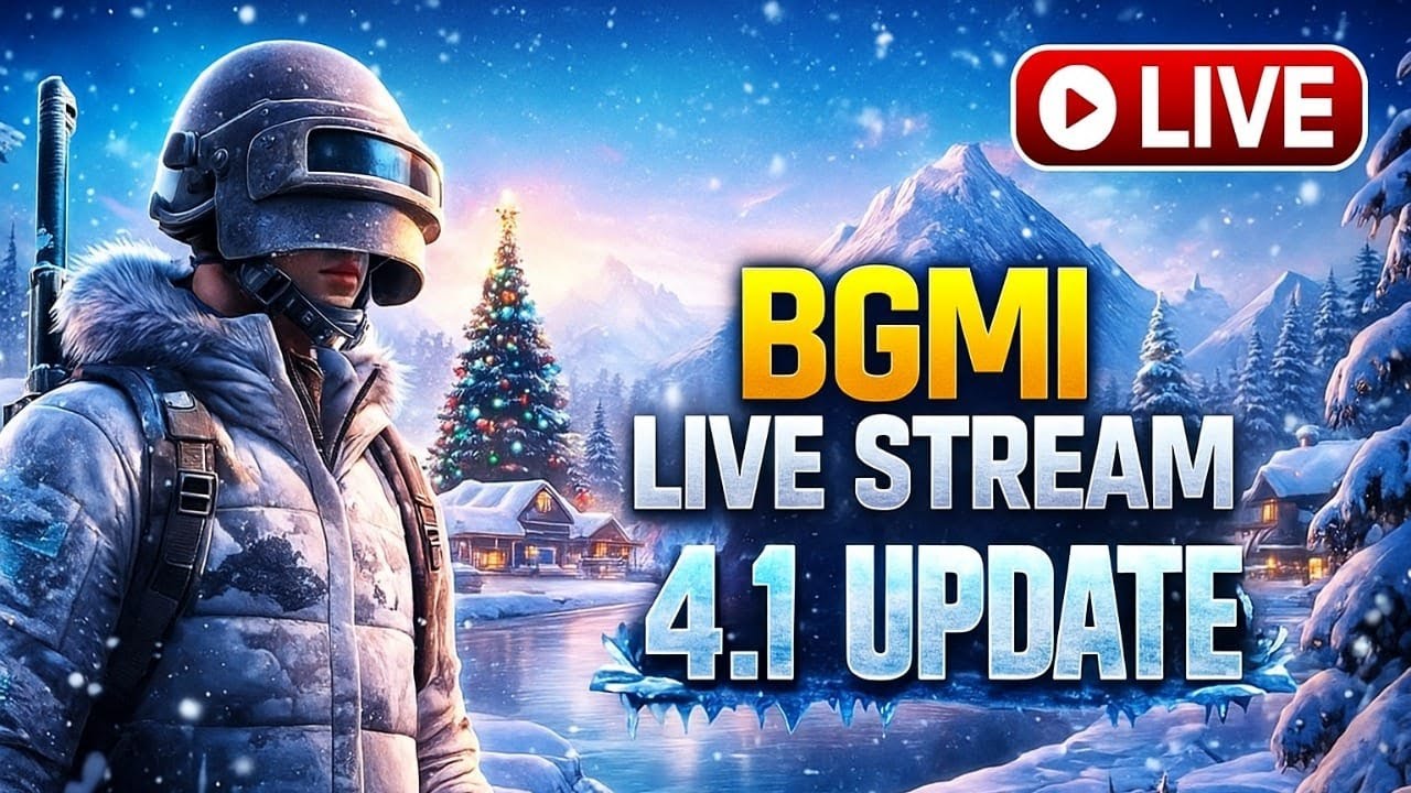 BGMI LIVE STREAMING | 120FPS GAMING | 4.1 UPDATE RUSH GAME PLAY 🎯 Winter theme