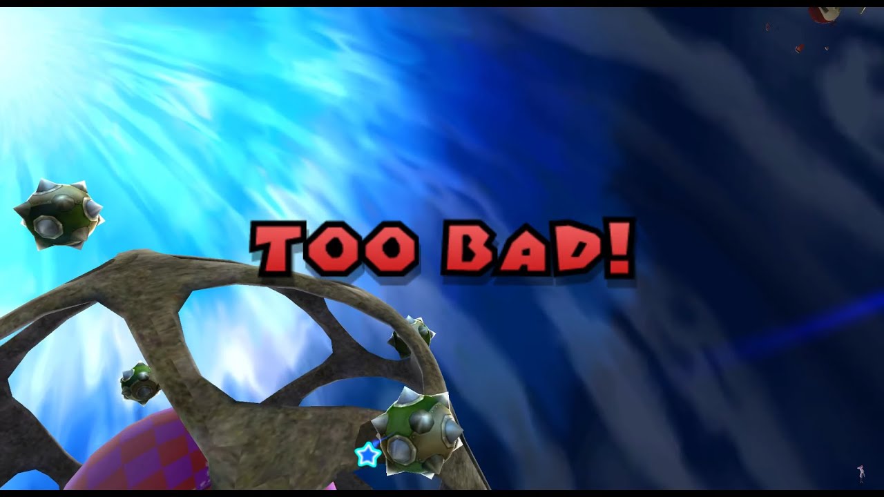 Super Mario Galaxy 1 - Ghostly Galaxy 3 Orbit Death Glitch