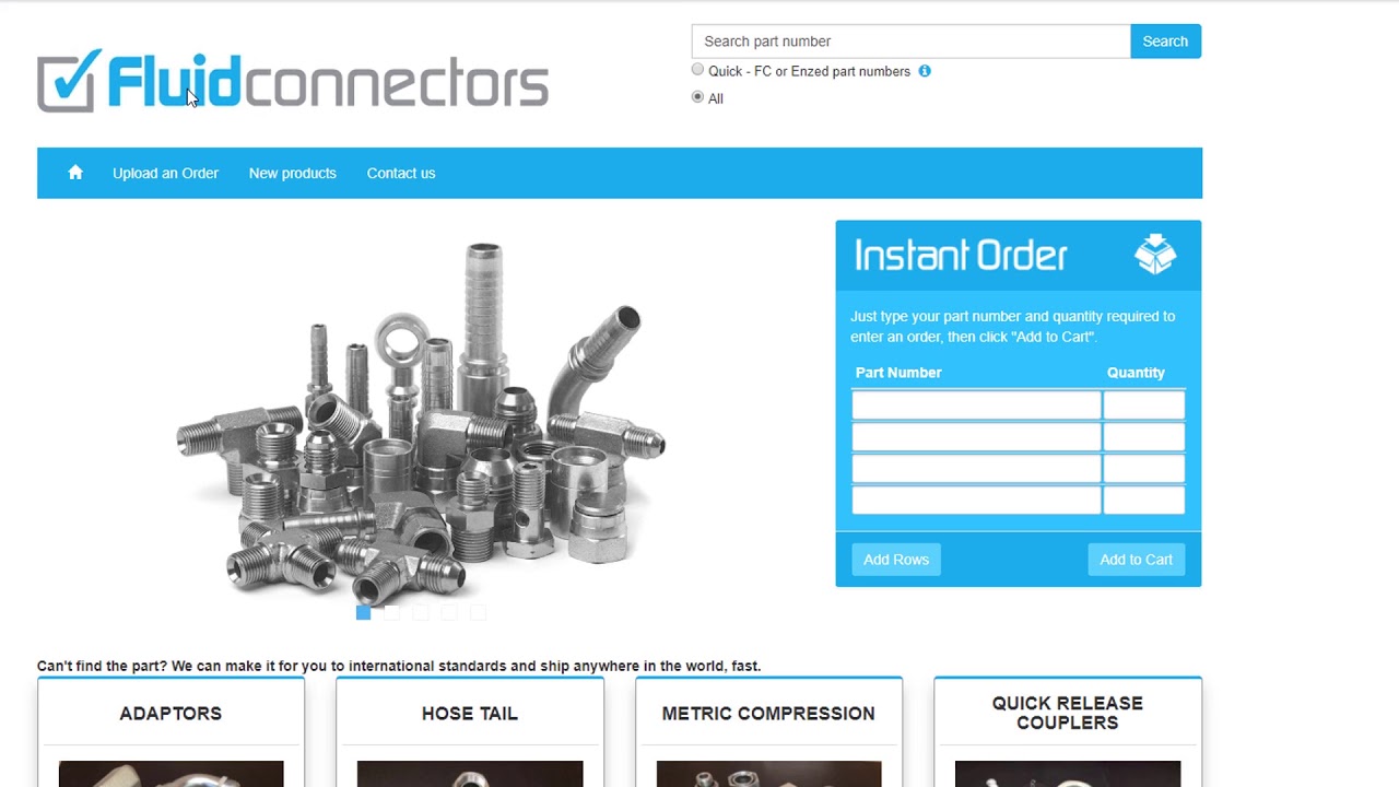 Fluid Connectors - Our New Website