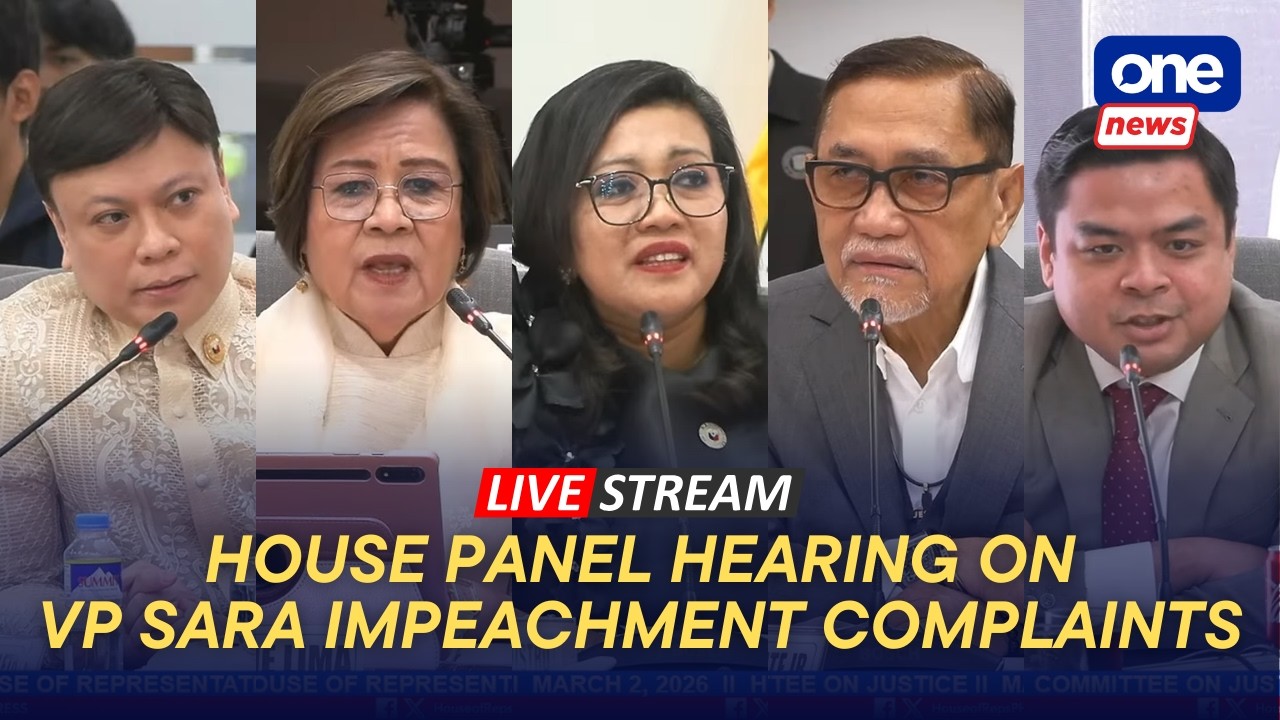 LIVE: House panel begins deliberations on impeachment complaints vs VP Sara (March 2, 2026)