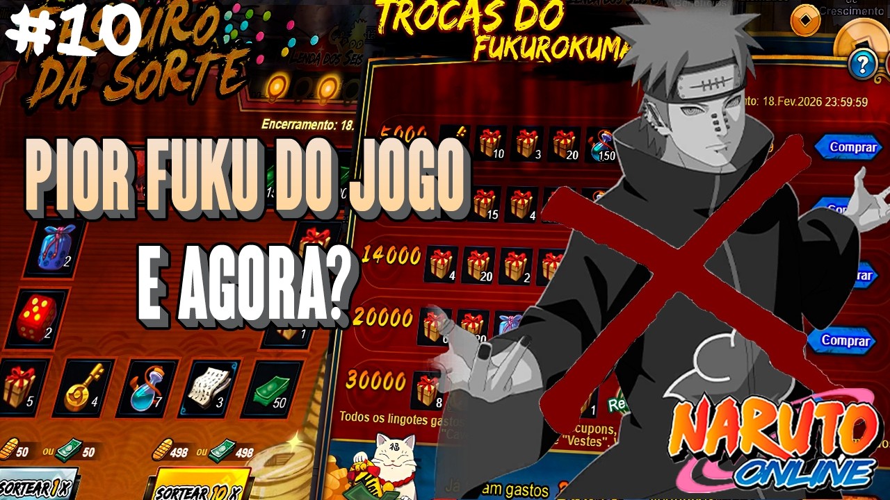 0 AO META  #10 | GASTANDO NO FUKO | OQUE SOBRA PRO BETA? | NARUTO ONLINE