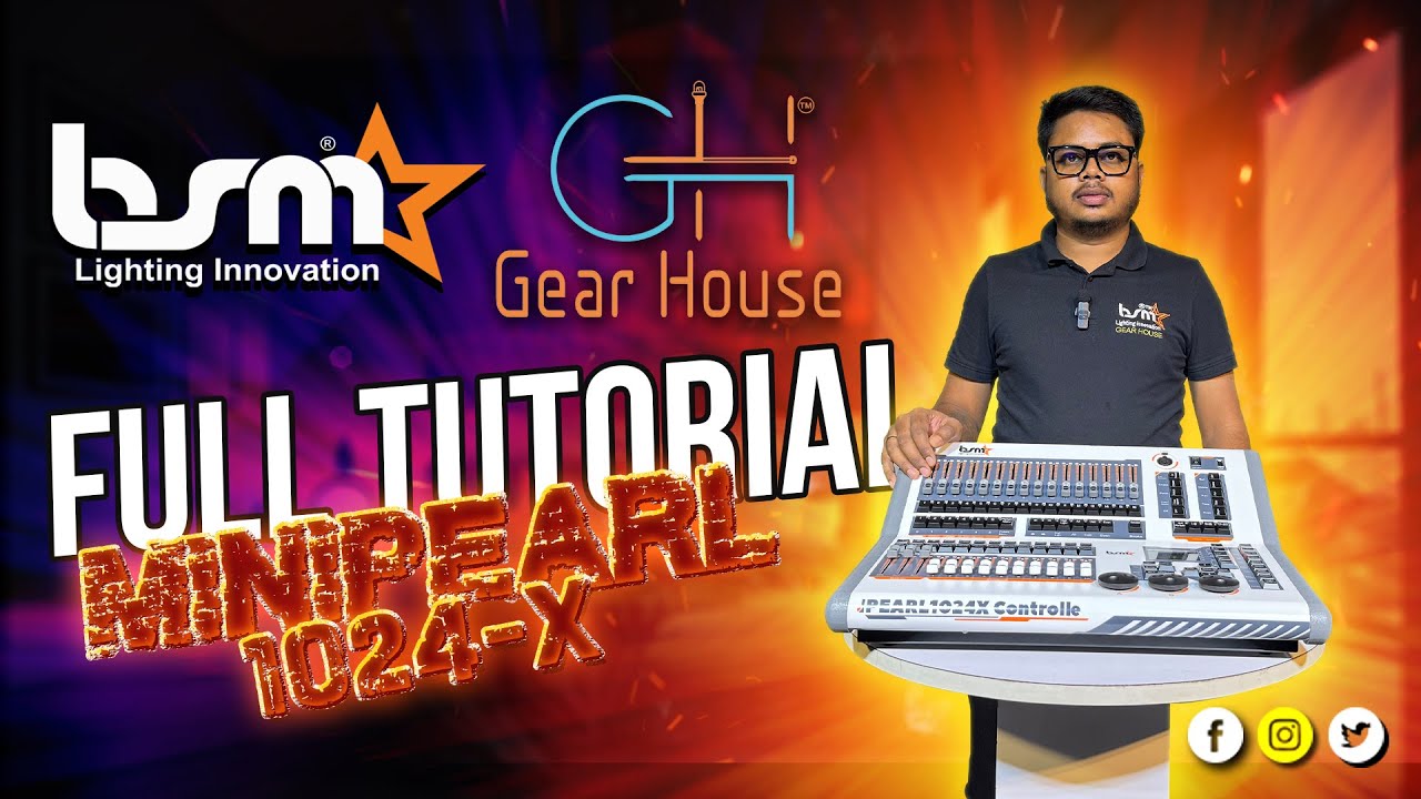 Unleash Epic Stage Magic with the BSM Minipearl 1024x DMX Controller!
