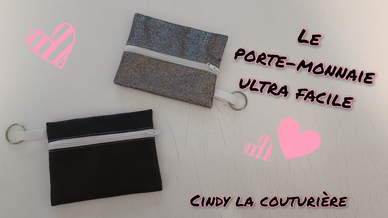 #tuto #couture  facile #diy : Le porte monnaie ultra simple ~ Cindy la couturière