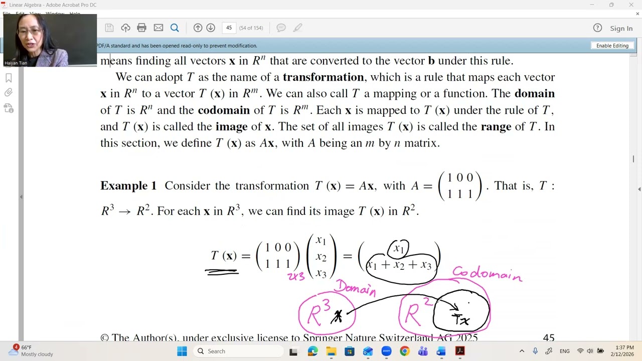 Linear Algebra 2-1 - Linear Transformations