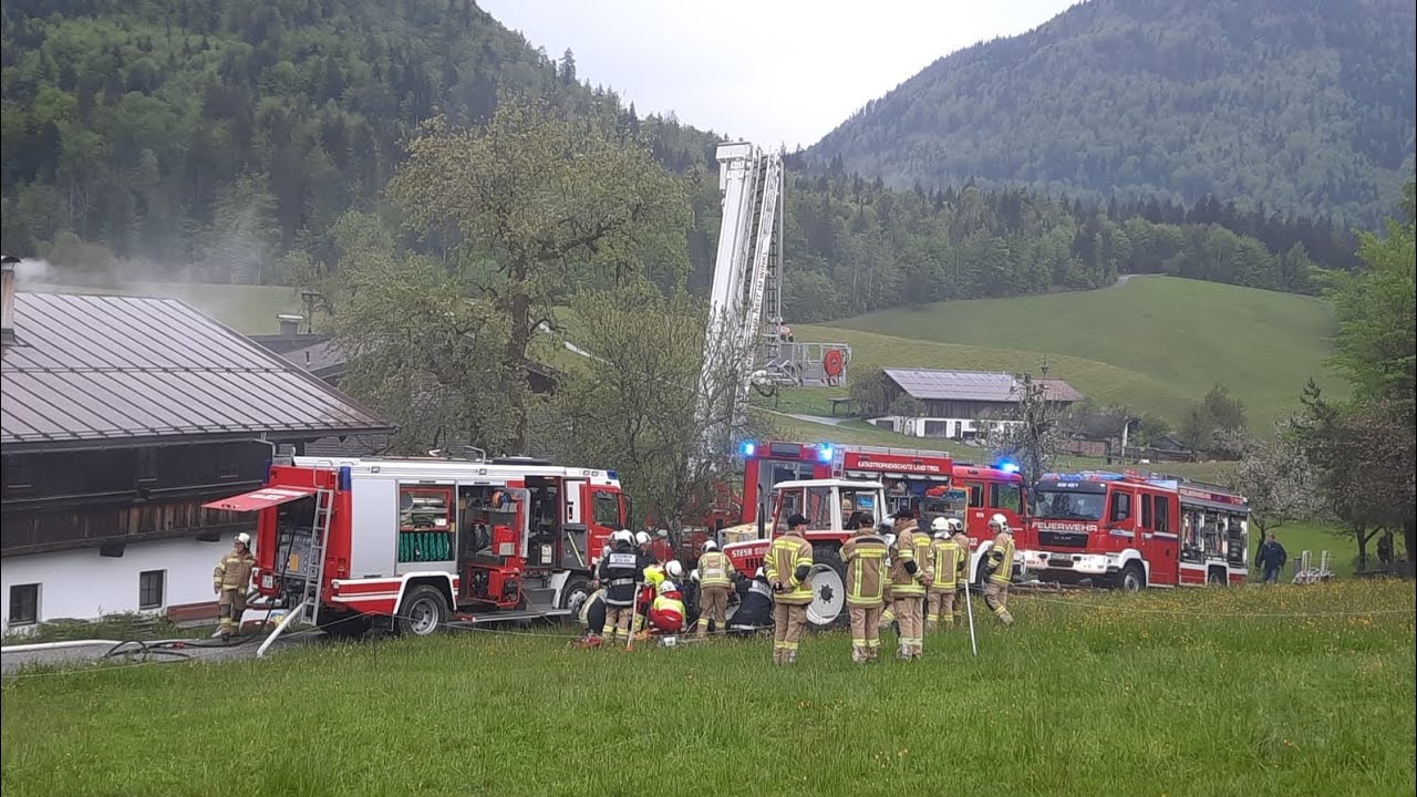 Feuerwehrübung in Kössen/Tirol