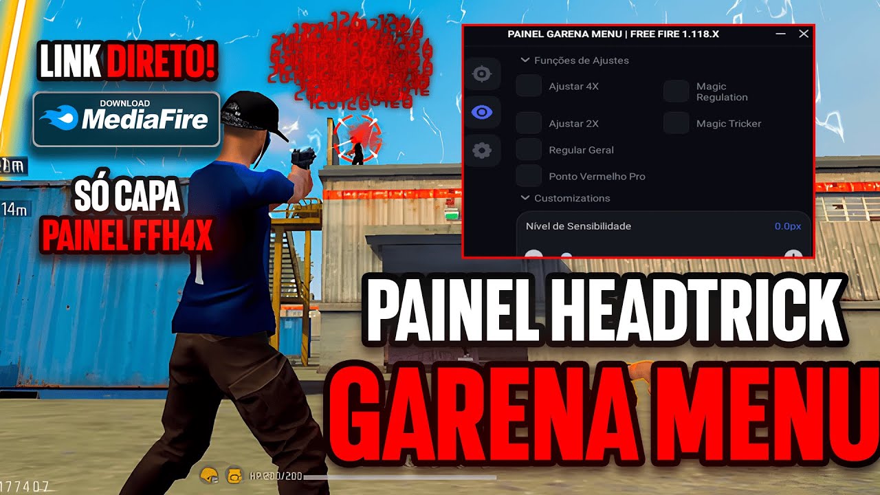 MOD MENU INJECTOR! ☠ PAINEL GARENA MENU 🍓 XIT AIMBOT PURO ANDROID HEADTRICK 100% HS✅️☠️