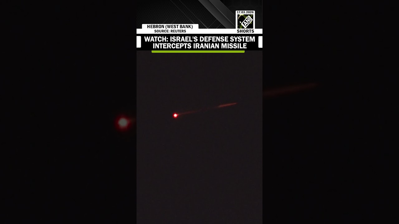 Watch: Israeli defense system intercepts Iranian missile over West Bank