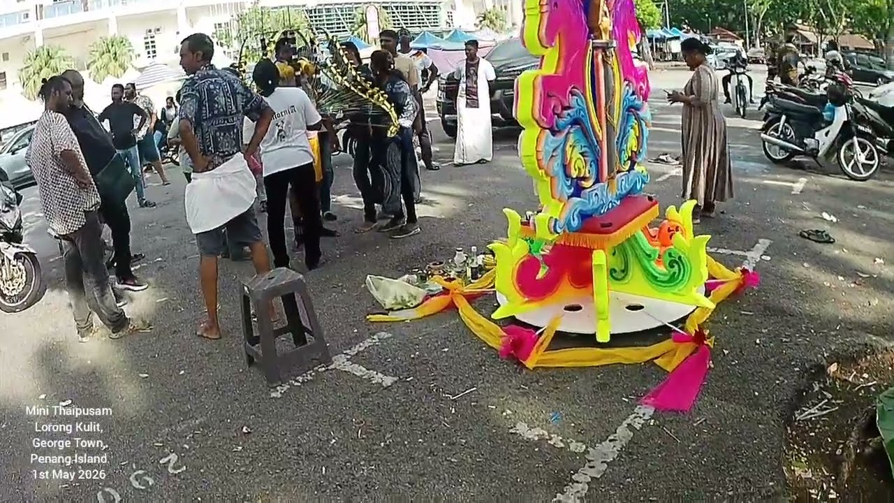 Mini Thaipusam Preparation, Lorong Kulit, George Town, Penang Island, Malaysia