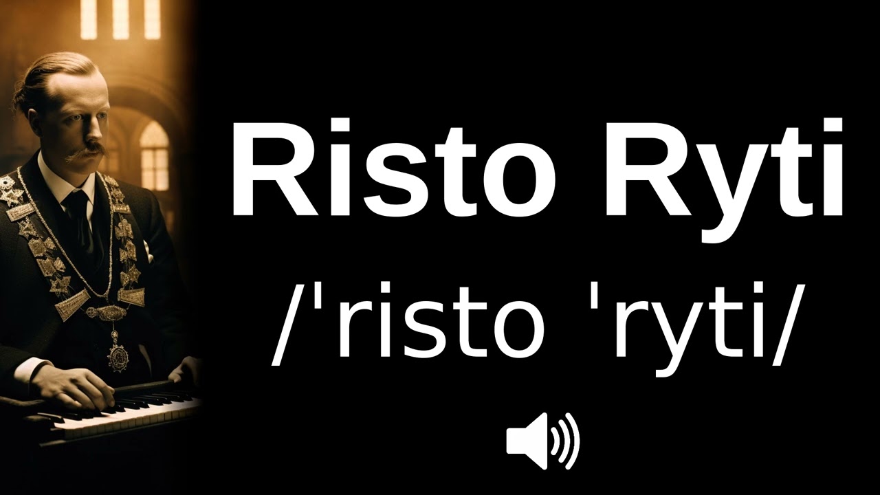 🇫🇮 How to pronounce Risto Ryti (CORRECTLY!)
