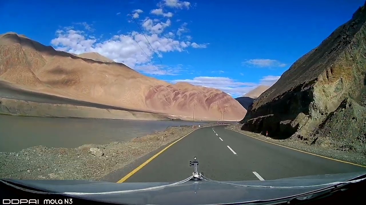 Nyoma to Mahe Bridge : Ladakh Driving (No Audio)