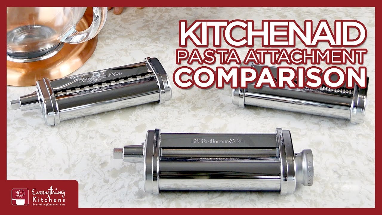 KitchenAid Pasta Attachments - Pasta Roller, Spaghetti, Fettuccine, Capellini, & Lasagnette