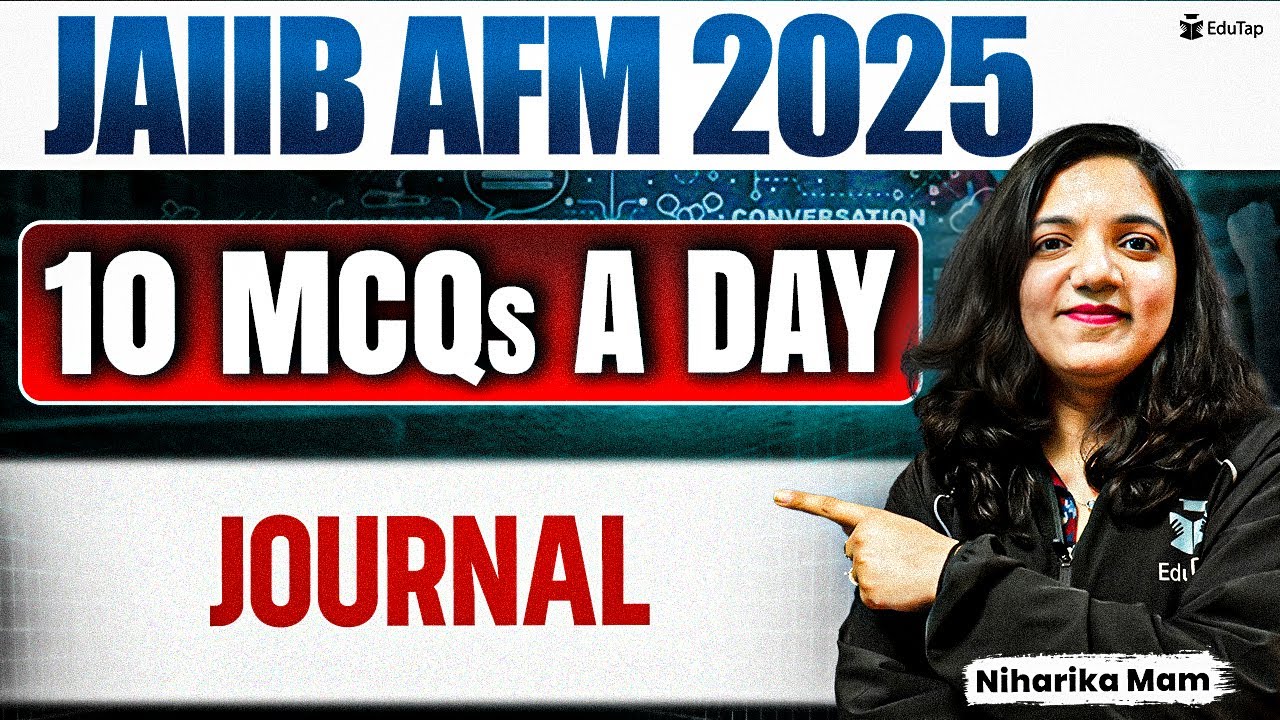 JAIIB Free Online MCQ Classes 2025 | JAIIB AFM Journal Important MCQ Practice