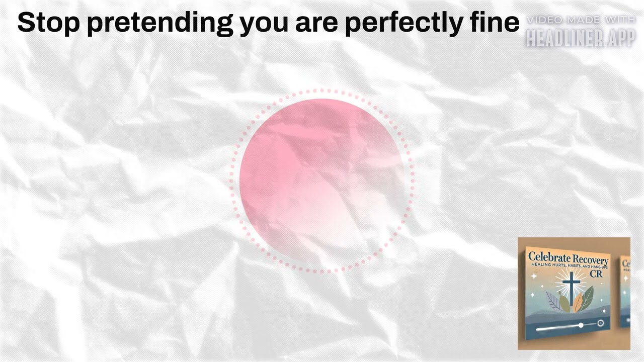 Stop pretending you are perfectly fine