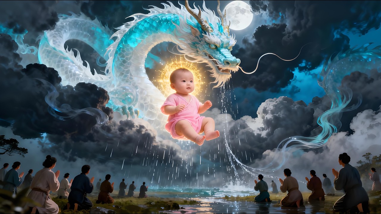 我娘親說我降生即降甘霖解旱災，還讓乾涸河道重現魚蝦，是天生福星。