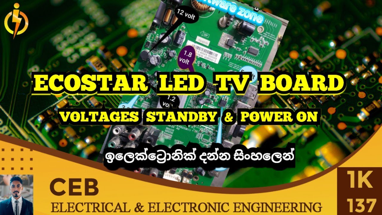 ECOSTAR Led tv board voltage details | standby & power voltage