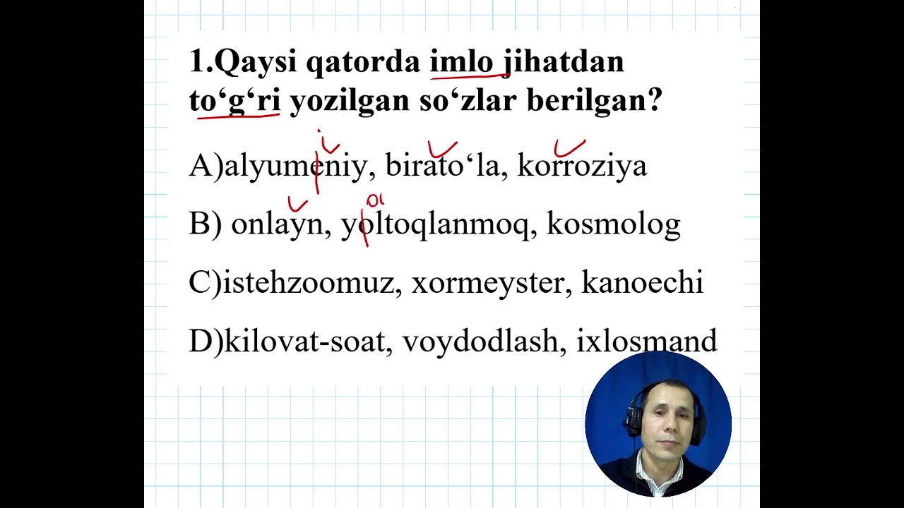 MS va attestatsiya imtihoniga tayyorlaymiz!