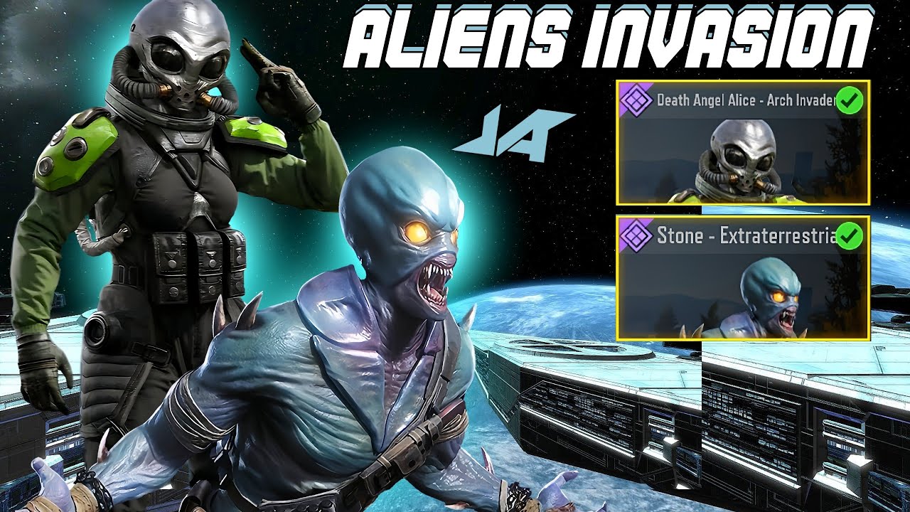 Death Angel Alice + Stone! The Two Aliens Invaders In Alcatraz (Intense Squad Wipes & Fights) CODM!