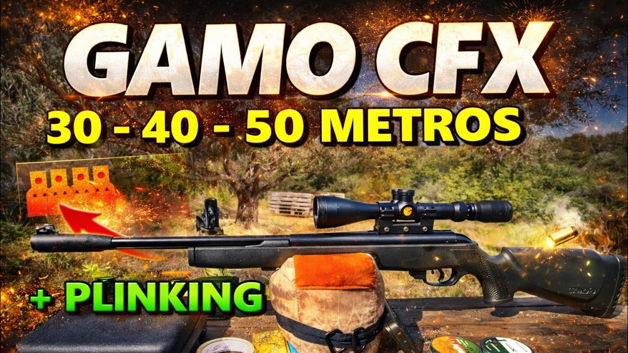 GAMO CFX a 30 40 y 50 METROS con PLINKING FINAL