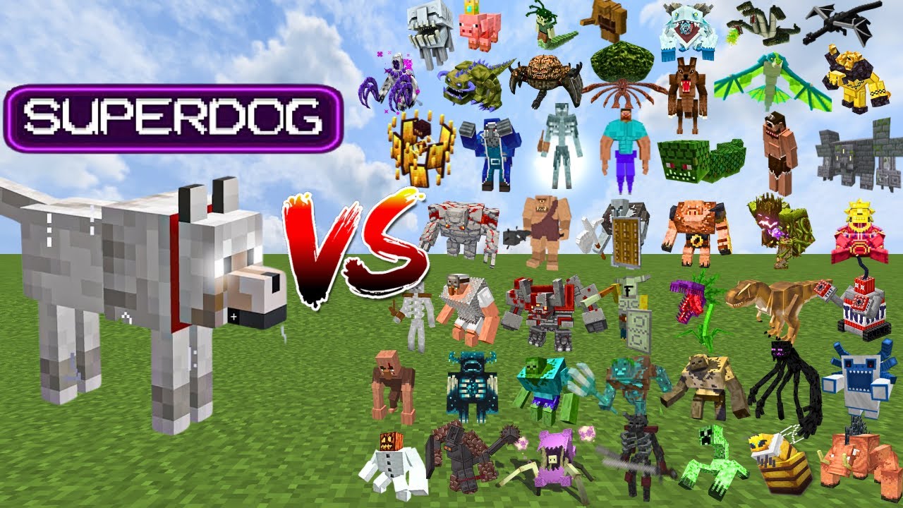 SUPERDOG vs 100 BOSS MOBS