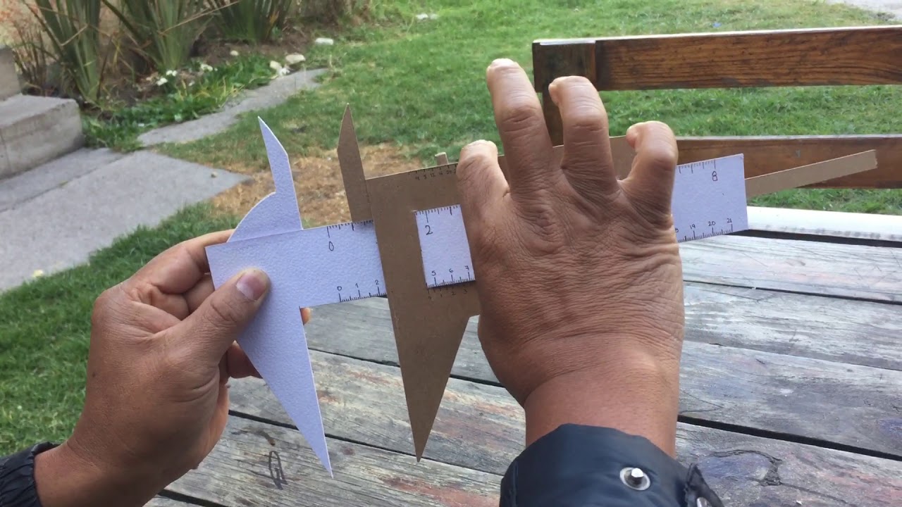 Calibrador vernier casero