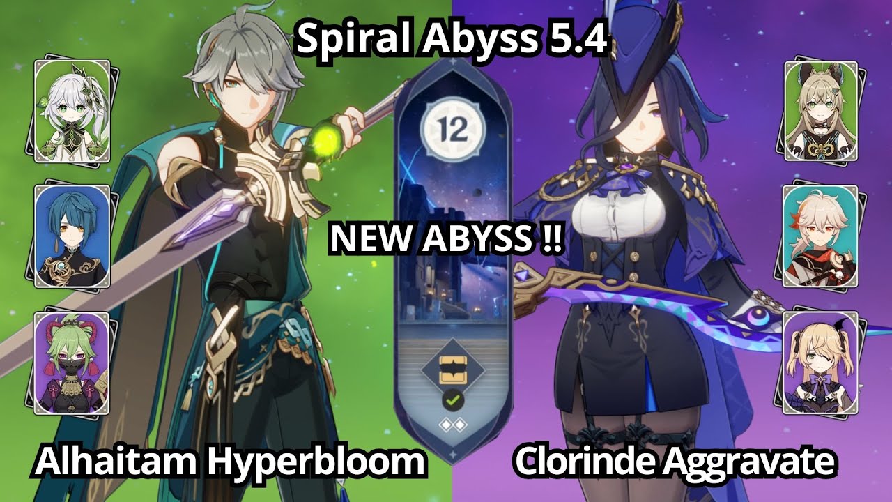 C0 Alhaitam Hyperbloom & C0 Clorinde Aggravate  - Spiral Abyss Floor 12 | Genshin Impact 5.4