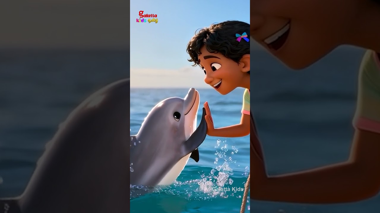 குட்டி டால்பின் பாடல் - The Little Dolphin Song | Tamil Rhymes for Kids | Galatta Kids | Shorts