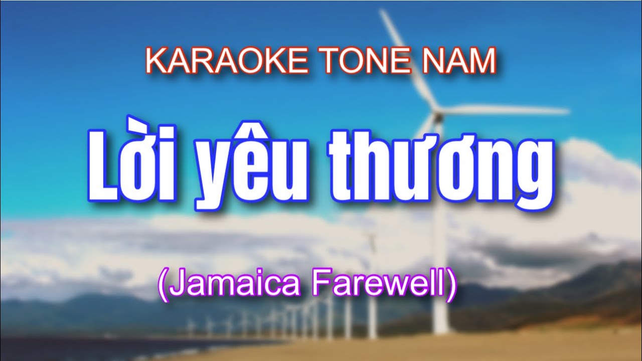 Karaoke | Lời Yêu Thương | Tông Nam