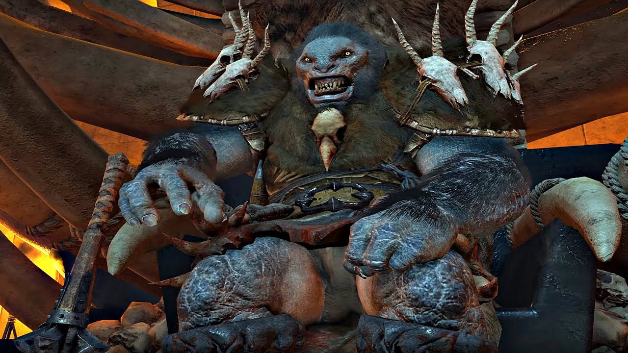 Shadow of War - HIGH Lvl Fortress Siege & Hairy Traitor Overlord Boss LEGENDARY Level 65 [4K UHD]