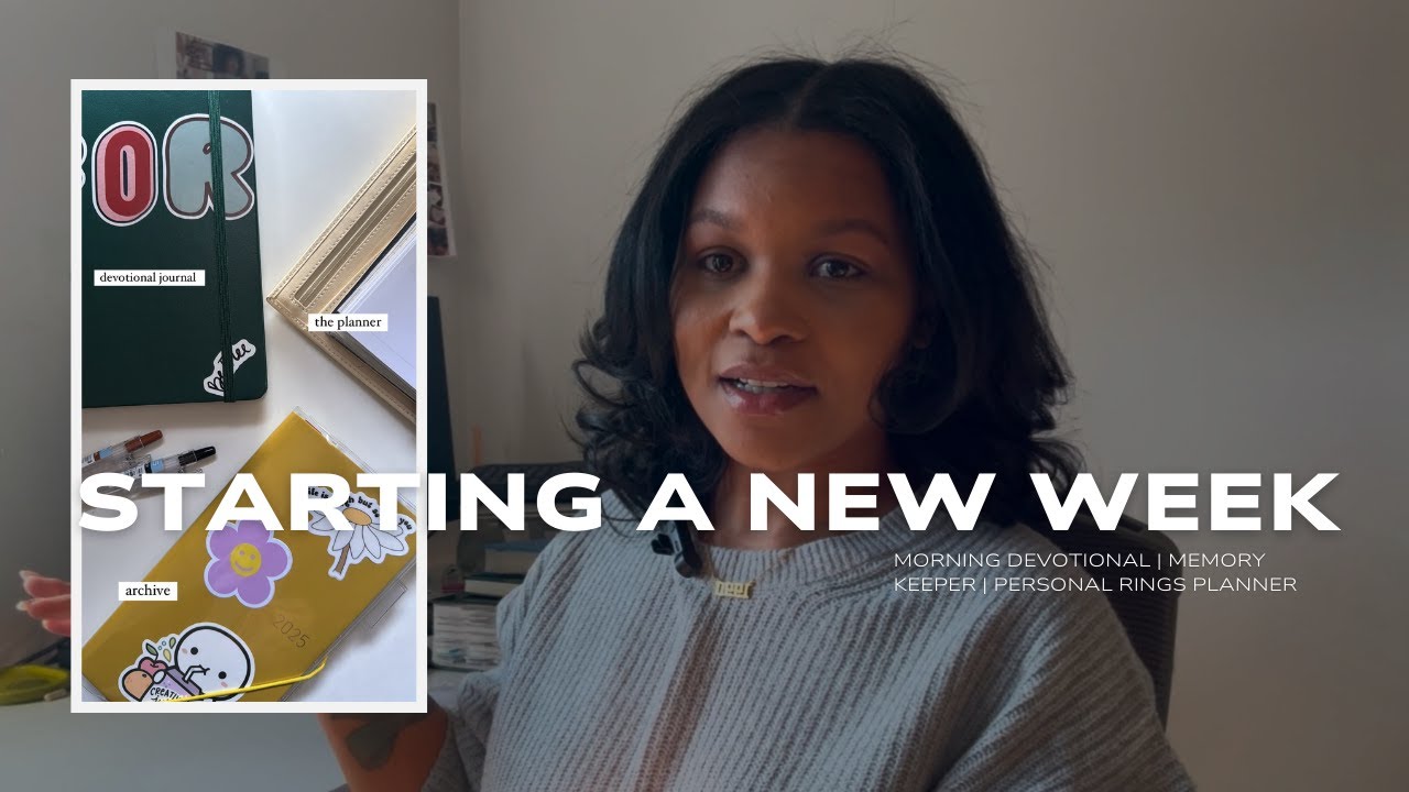 yapping + starting a new week routine | bible | memory keeper | personal rings | fortheplannergirls