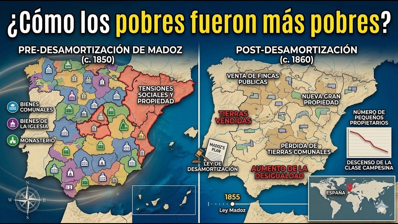 &iquest;C&oacute;mo se produjo la desamortizaci&oacute;n de Madoz?