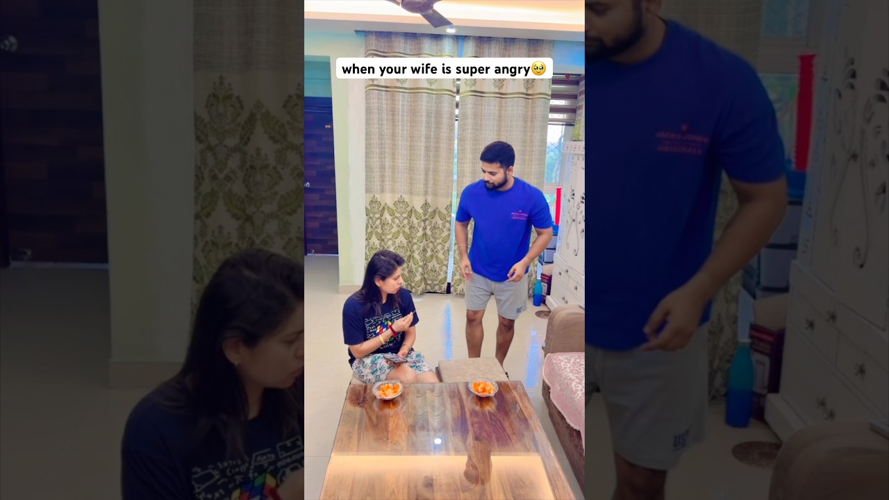When your wife is super angry 😂 #shorts