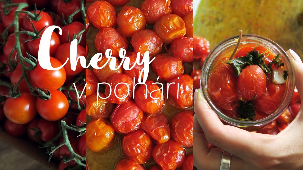 Zavárané CHERRY RAJČINY s kapary a olivovým olejom