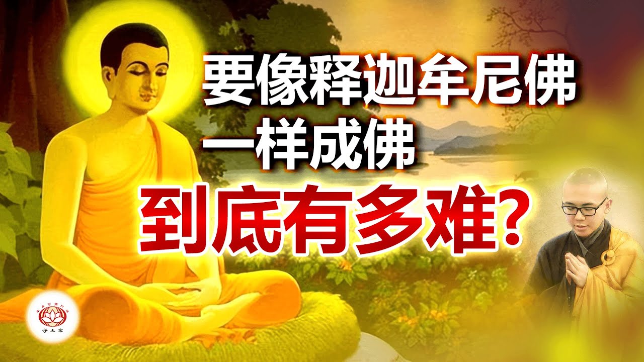 要像释迦牟尼佛一样成佛到底有多难？ 👼 | 净本法师 主讲